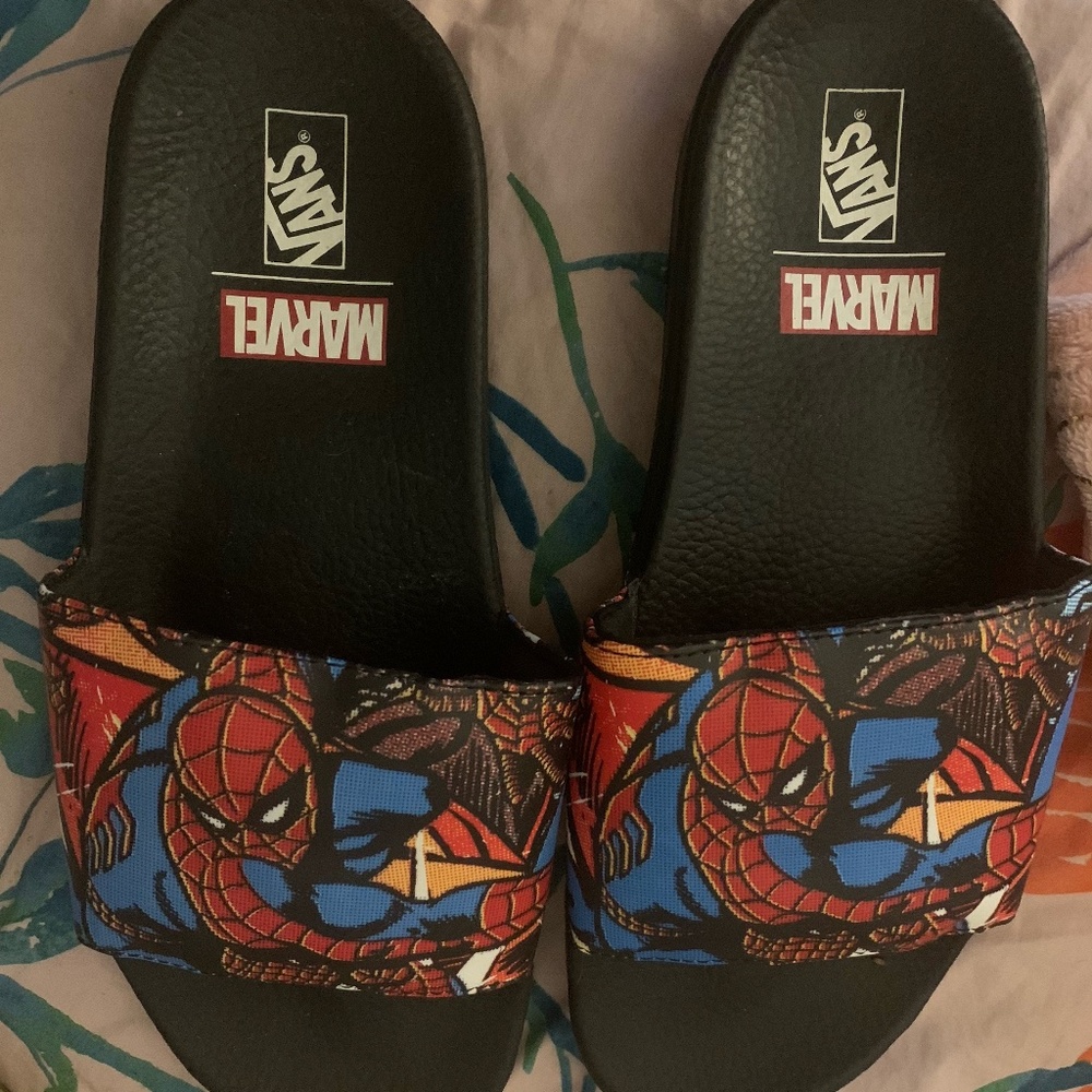 Spider-man vans slides